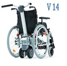 Vader Omgaan met Barry Alber viamobil eco V14 | duw ondersteuning rolstoel | Scootmobiel Plezier -  Scootmobiel Plezier
